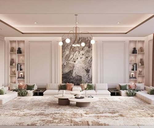 Lumiere Modern Luxury Majlis Floor Sofa Set - مجلس لوميير مودرن فاخر طقم كنب أرضي
