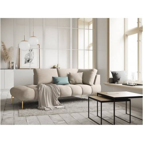 كنبة زاوية حرف L - بيج - L-Shape Corner Sofa - Beige