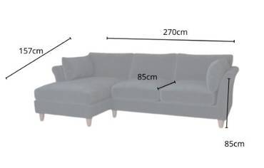 كنبة زاوية مخمل سويدي - أسود - Swedish Velvet Corner Sofa - Black
