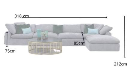 Gray Velvet Sofa with Swedish Wood - كنبة مخمل رصاصي مع خشب سويدي