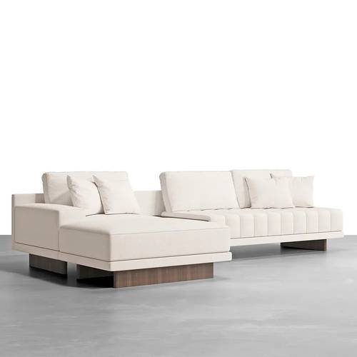 كنب ركني بتصميم مودرن على شكل حرف L - Modern L-shaped Sectional Sofa
