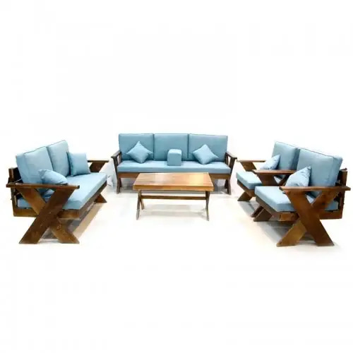 Nordic Royal Outdoor Seating Set - Calm Sky Blue
