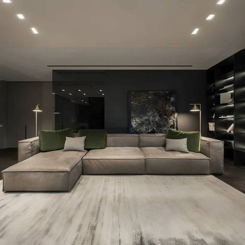 Modern L-Shape Sectional Sofa - كنب ركني عصري على شكل حرف L
