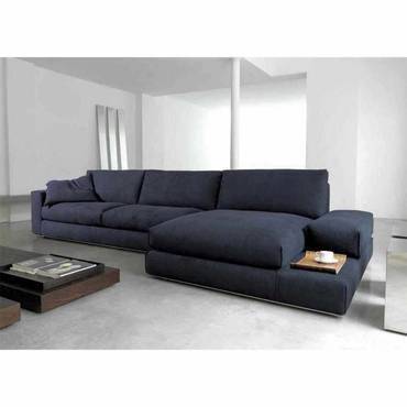 كنبة زاوية حرف - L- أزرق - L-Shaped Blue Corner Sofa
