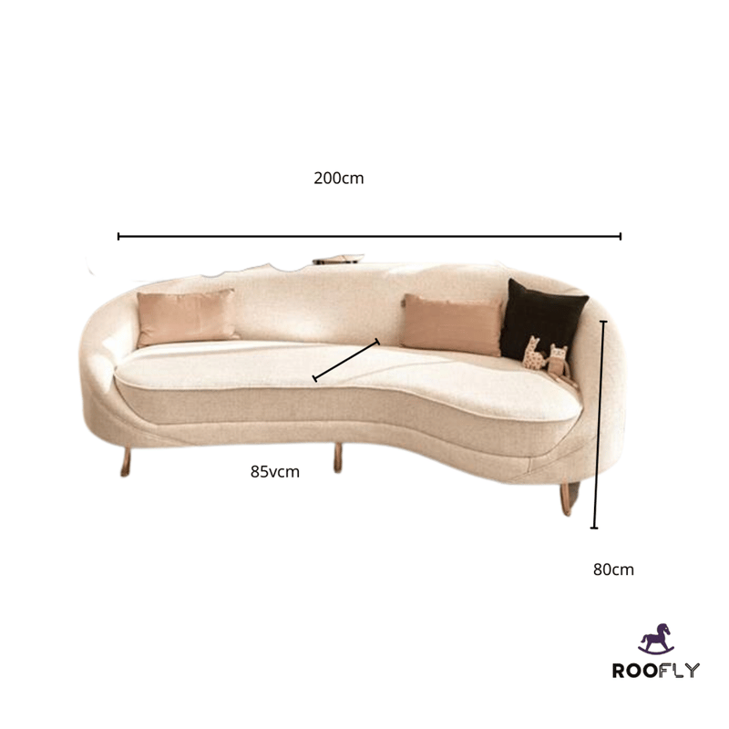 Luxury White Home Sofa - صوفا بيضاء فاخرة للمنزل

