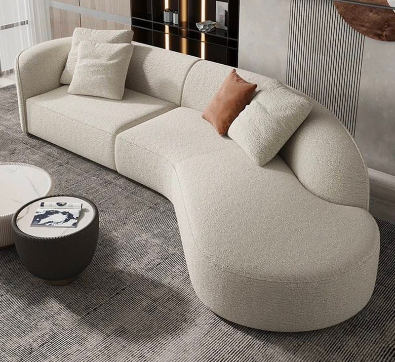 كنبة لونا المنحنية - Luna Curved Sofa
