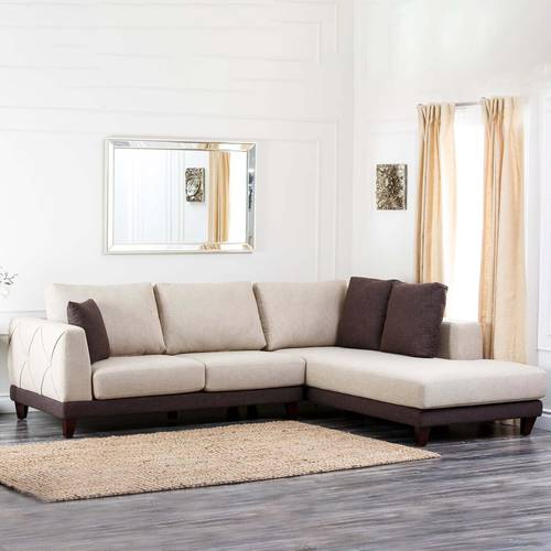 Luxury Beige Corner Sofa - كنبة زاوية بيج فاخرة - أثاث منزلي راقي 🛋️
