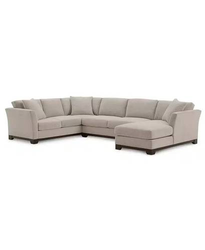 Modern Low-Profile U-shaped Sectional Sofa - كنب ركني عصري منخفض الارتفاع على شكل U
