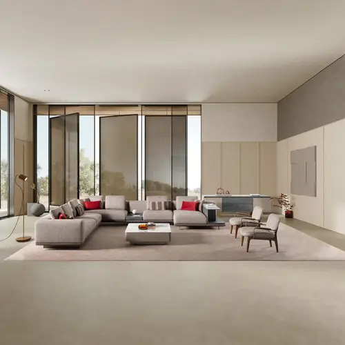 كنب زاوية - هارموني مستوحاة فرنسية - French Inspired Harmony Corner Sofa