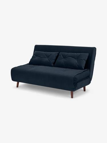 Harrow Velvet Blue Sofa Bed - أريكة سرير هارو أزرق مخملي
