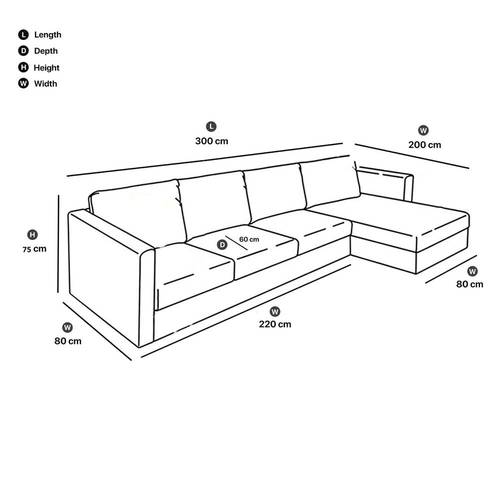 كنبة مودرن شكل l - Modern L-shaped Sofa
