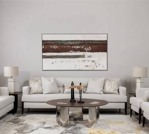 طقم كنب لندن أبيض - London White Sofa Set
