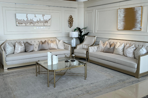 طقم كنب نيو كلاسيك 4 قطع - New Classic Sofa Set 4 Pieces
