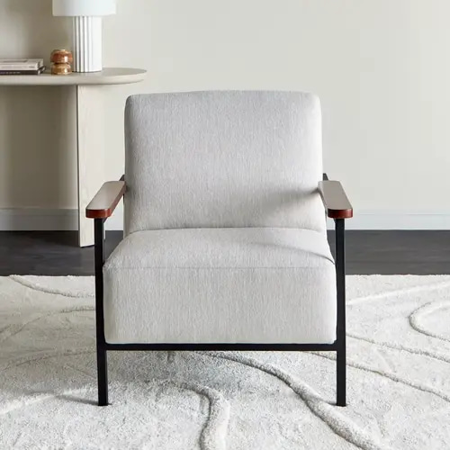 مقعد بمساند ذراعين قماش - لاسين, Laseen Fabric Armchair