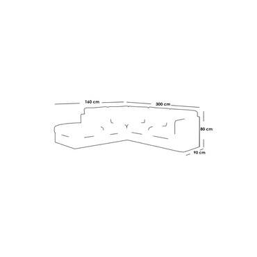 كنبة زاوية حرف L من متجر بيزناس - Biznas L-Shape Sectional Sofa
