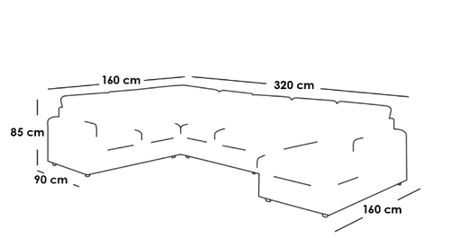كنبة دائرية خشب سويدي وكتان - بيج, Swedish wood and linen round sofa - Beige
