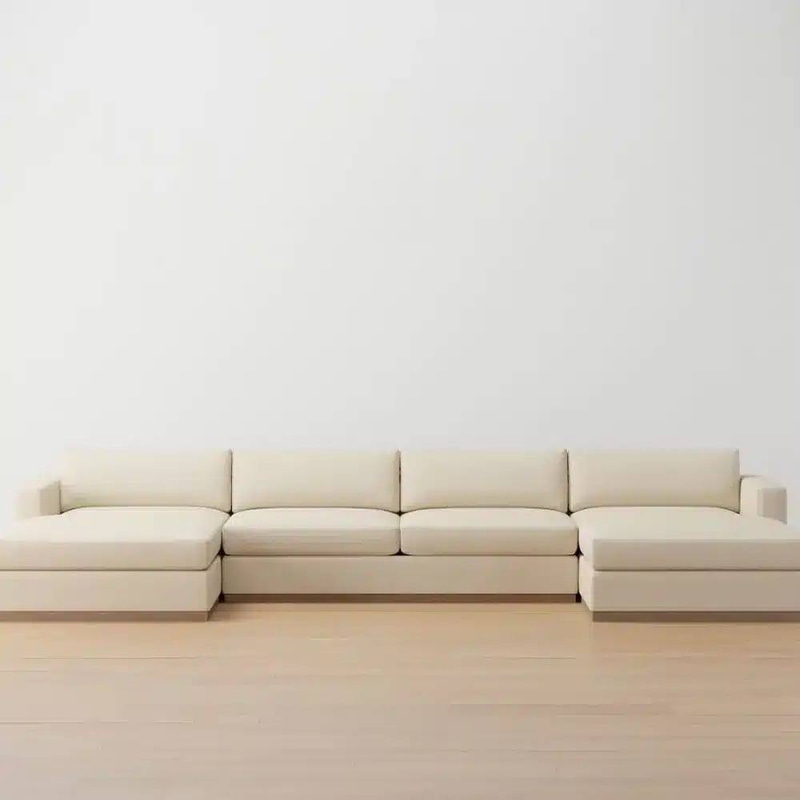 Modern U-Shaped Corner Sofa - كنب ركني عصري على شكل U
