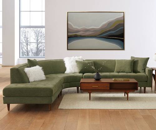 Modern Corner Sectional Sofa - كنب ركني زاوية عصري
