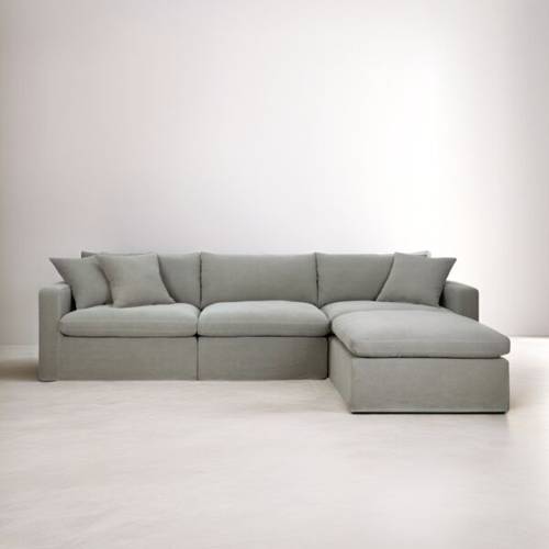 CEVA 4-Piece Gray Sectional Sofa - ركنة رمادية 4 قطع سيڤا