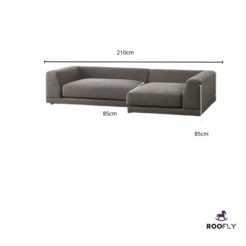 كنب زاوية رمادي فاخر - أريكة زاوية - Luxury Grey Corner Sofa
