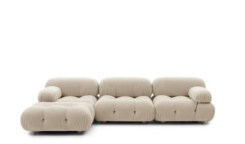 كنب ركني مودرن أنيق زاوية على شكل حرف L - Modern Elegant L-shaped Corner Sectional Sofa