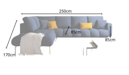 Navy Velvet Sofa with Swedish Wood - كنبة مخمل كحلي بخشب سويدي

