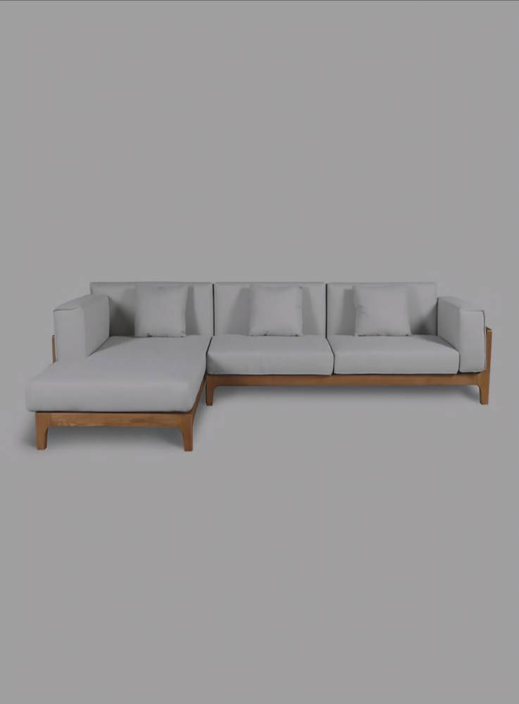 أريكة سرير 3 مقاعد مريحة على شكل حرف L - Comfortable L-shaped 3-seater Sofa Bed
