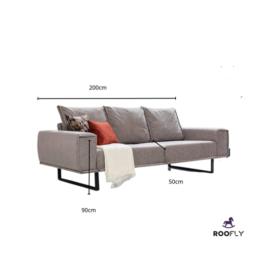 Modern Grey Sofa - صوفا رمادية اللون مودرن
