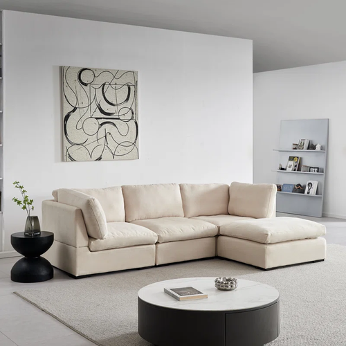 Rivora Modular Sectional Sofa with Ottoman - كنب ريفورا زاوية مرن مع بف
