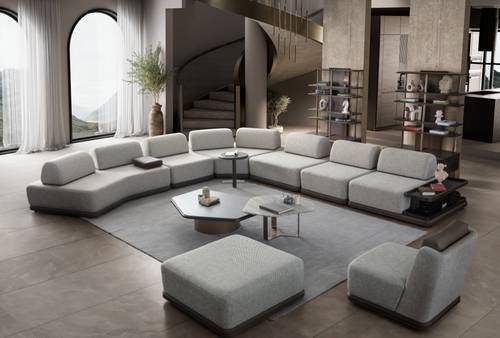 طقم كنب زاوية سيرين الإيطالي - Italian Siren Corner Sofa Set
