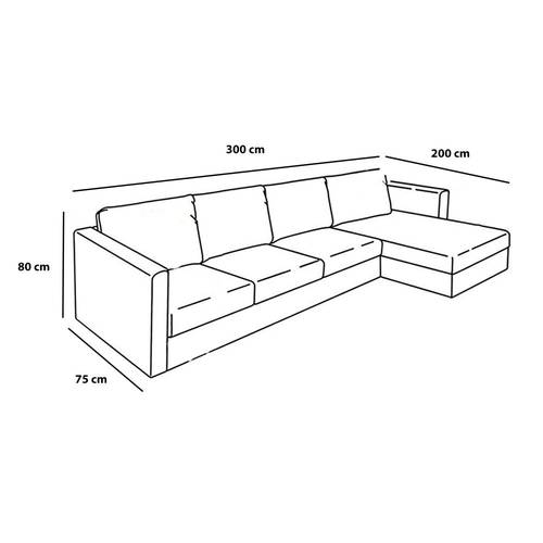 كنبة مودرن شكل L - Modern L-shaped Sofa
