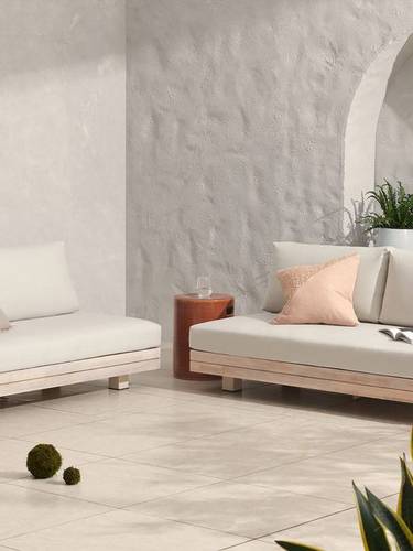 أريكة حديقة أفارنا 2 مقعد بيضاء - White Avarna 2-Seater Garden Sofa
