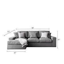 كنبة زاوية حرف L - رمادي - L-Shape Corner Sofa - Grey
