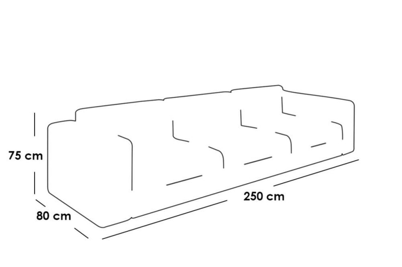كنبة ثلاث مقاعد خشب سويدى - Three Seater Swedish Wood Sofa
