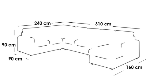 كنبة دائرية خشب ام دي اف وكتان - أبيض, Round Sofa MDF Wood and Linen - White
