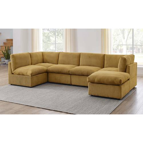 كنب زاوية فاخر 🛋️ - تصميم عصري -  ديكور منزلك  -  مريح