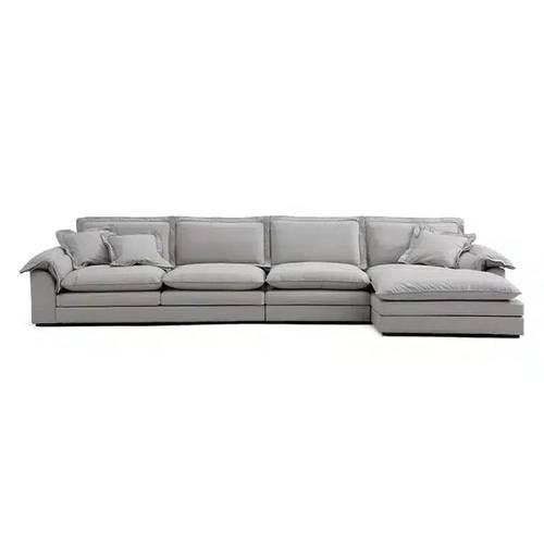 كنب ركني زاوية رمادي - Gray Corner Sectional Sofa