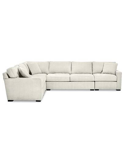 كنب ركني زاوية 5 قطع على شكل L منخفض الارتفاع متعدد الألوان - L-Shaped Sectional Sofa 5 Piece Low Profile Multicolor
