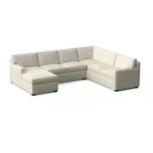 كنب ركني عصري على شكل حرف U - Modern U-shaped Sectional Sofa
