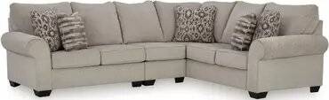 كنبة خشب ام دي اف وكتان - بيج - Beige Linen MDF Wood Sofa