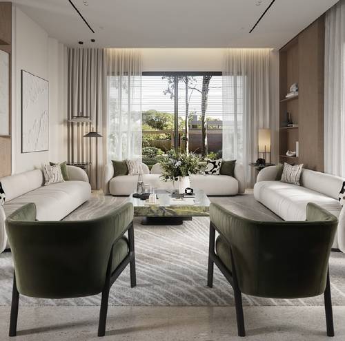 طقم كنب مودرن فاخر 5 قطع Modern Luxury Sofa Set