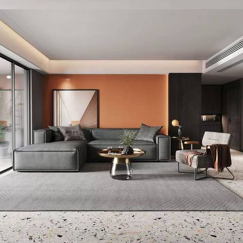 Luxury L-Shape Sectional Sofa - كنب ركني فاخر على شكل حرف L
