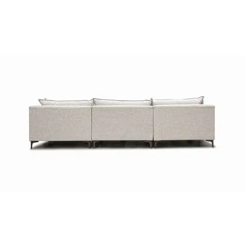 Luxury Linen Corner Sofa with Swedish Wood Frame - كنب زاوية فاخر من الكتان مع إطار خشبي سويدي
