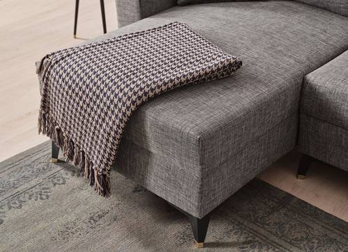 Luxury Gray Corner Sofa 🛋️ - كنب زاوية رمادي فاخر 🛋️
