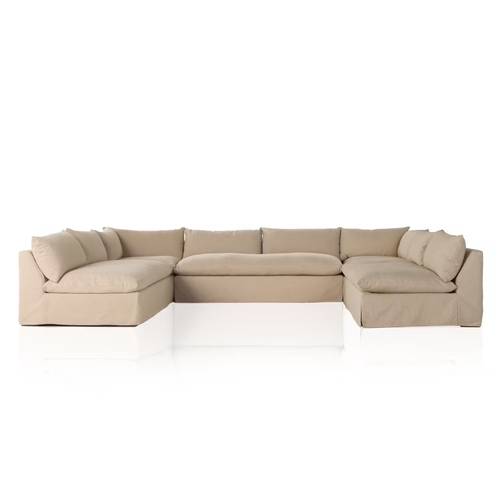 Modern U-Shape Sectional Sofa - كنب ركني عصري على شكل U

