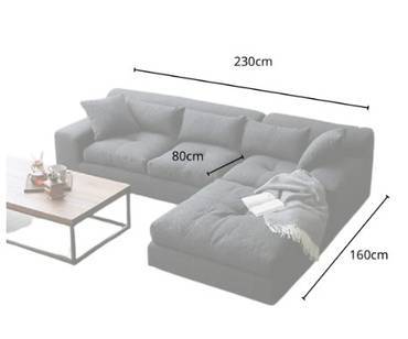 كنبة زاوية سويدي - رمادي كتان فاخر – راحة بتصميم عصري - Swedish Corner Sofa - Luxurious Linen Grey – Comfort with a Modern Design
