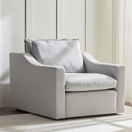 Branson Fabric Chair - White