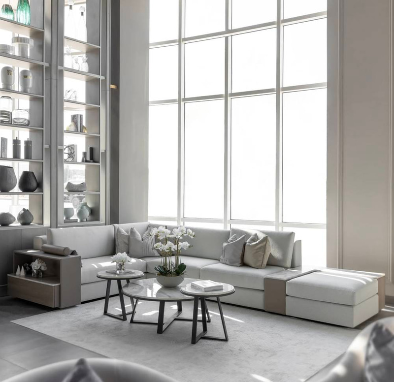 Modern Paris 2-Piece Sectional Sofa Set - باريس طقم كنب زاوية عصري قطعتين