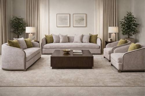 Olivia Modern Elegant 4-Piece Sofa Set - Beige