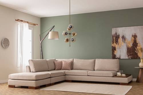 كنبة زاوية فاخرة للراحة المثالية - خشب سويدي - Luxury Corner Sofa for Ultimate Comfort - Swedish Wood

